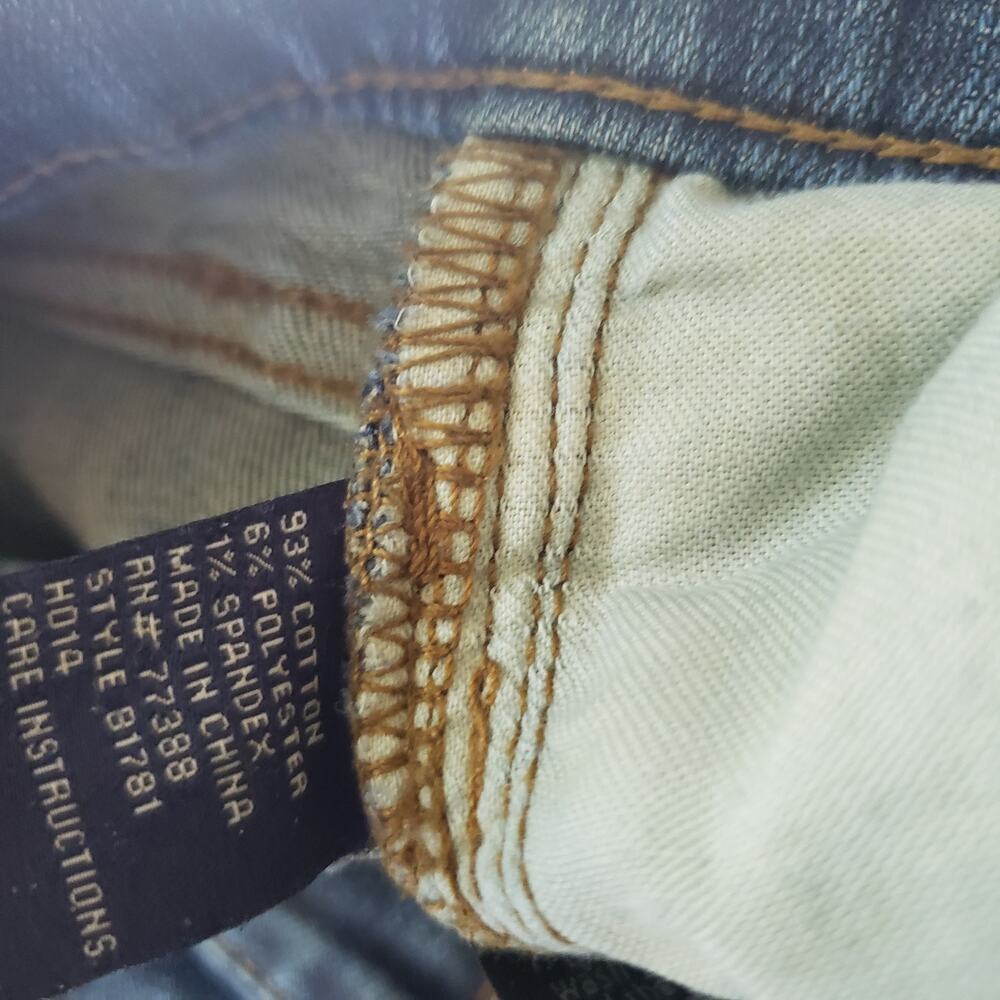 Madewell Skinny Skinny Jeans Dark Wash Distressed Size 28 - Picture 8 of 8